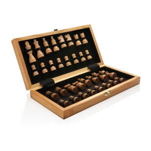 Jeu d'échecs pliable en bois 4