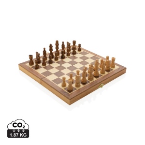 Jeu d'échecs pliable en bois 2