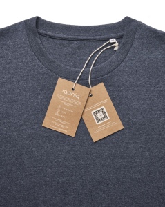 T-shirt en coton recyclé non teinté IQONIQ Manuel 80