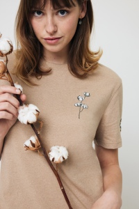 T-shirt en coton recyclé non teinté IQONIQ Manuel 105