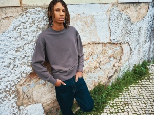 Sweater à col rond en coton recyclé IQONIQ Zion 166