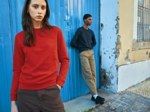 Sweater à col rond en coton recyclé IQONIQ Zion 53