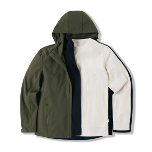 Pull à col rond en coton recyclé non teinté IQONIQ Denali 171