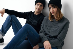 Pull à col rond en coton recyclé non teinté IQONIQ Denali 41