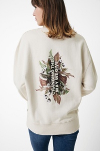 Sweater à col rond en coton recyclé IQONIQ Kruger 144