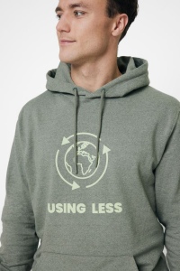 Sweat à capuche en coton recyclé et non teinté IQONIQ Torres 82