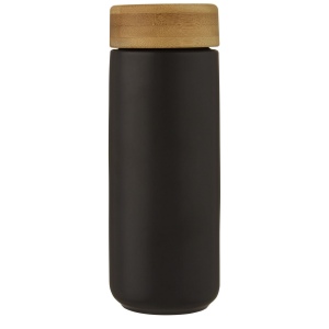 Gobelet en céramique Lumi de 300 ml avec couvercle en bambou 4