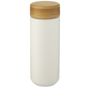 Gobelet en céramique Lumi de 300 ml avec couvercle en bambou 15