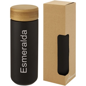 Gobelet en céramique Lumi de 300 ml avec couvercle en bambou 8