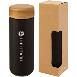 Gobelet en céramique Lumi de 300 ml avec couvercle en bambou 10