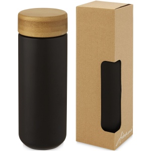 Gobelet en céramique Lumi de 300 ml avec couvercle en bambou 2