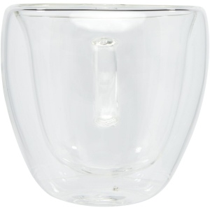 Tasse Manti 2 pièces en verre à double paroi de 100 ml avec sous-verre en bambou 3