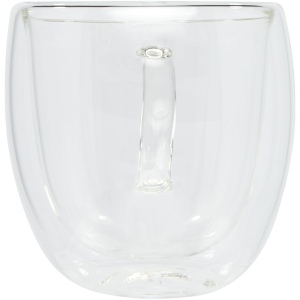 Tasse Manti 2 pièces en verre à double paroi de 250 ml avec sous-verre en bambou 3