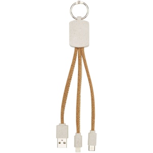 Câble de charge 3-en-1 Bates en paille de blé et liège 6