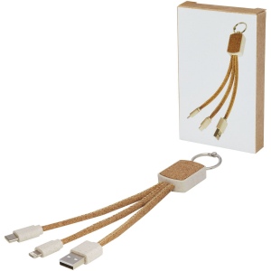 Câble de charge 3-en-1 Bates en paille de blé et liège 7