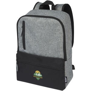 Sac à dos pour ordinateur portable Reclaim 15" recyclé GRS bicolore de 14 L 4