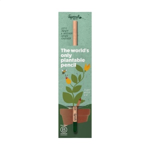 Carte en carton dans laquelle le crayon peut être inséré