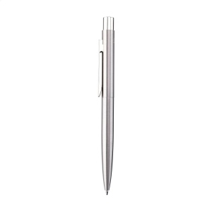 Ce stylo avec recharge d'encre bleue possède un corps magnifiquement poli en acier inoxydable recyclé 4