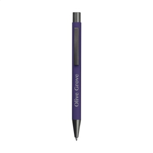 Stylo à bille à encre bleue en aluminium recyclé 11