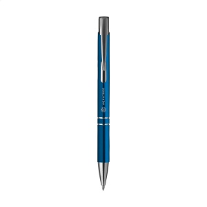 Stylo à bille à encre bleue en aluminium recyclé 21