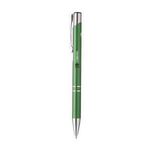 Stylo à bille à encre bleue en aluminium recyclé 11