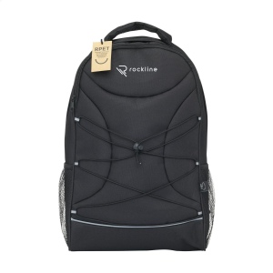 Sac à dos en RPET 600D robuste avec 2 poches zippées 2