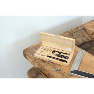 Boîte à outils de 27 pièces en bambou Elmar 3