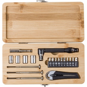 Boîte à outils de 27 pièces en bambou Elmar 4