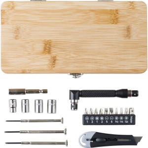 Boîte à outils de 27 pièces en bambou Elmar 5