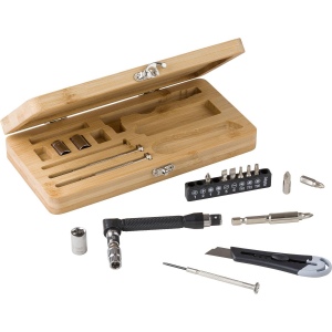 Boîte à outils de 27 pièces en bambou Elmar 6