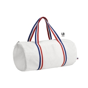 Sac polochon 180 grs coton anses bleu/blanc/rouge : louis 3