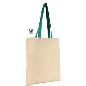 Tote bag 130grs coton avec anses de couleurs : atlanta 10