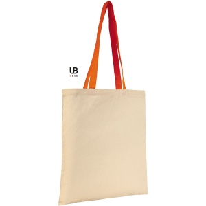 Tote bag 130grs coton avec anses de couleurs : atlanta 4