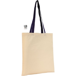 Tote bag 130grs coton avec anses de couleurs : atlanta 8