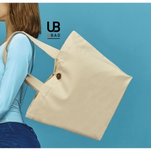 Sac t-bottom 320grs coton avec bouton de bois : davos