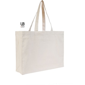 Sac shopping 220grs coton avec soufflets : malibu 2