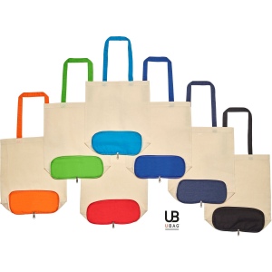 Sac pliable 120grs coton bi-color : reno