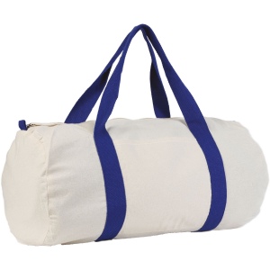 Sac polochon 170grs coton avec anses de couleurs : palma