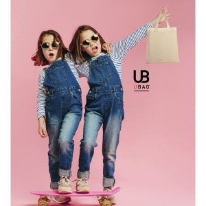 Mini tote bag 110grs coton : memphis