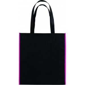 Tote bag avec soufflet uni et bi-couleur 80grs non tissé avec soufflets : monte carlo 19