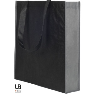 Tote bag avec soufflet uni et bi-couleur 80grs non tissé avec soufflets : monte carlo 12