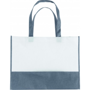 Sac shopping bi-couleur 80grs non tissé avec soufflets : tel-aviv 10