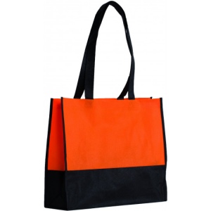 Sac shopping bi-couleur 80grs non tissé avec soufflets : tel-aviv 4