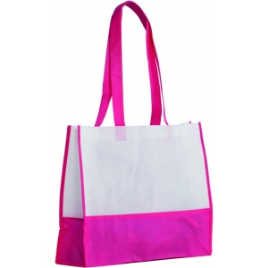 Sac shopping bi-couleur 80grs non tissé avec soufflets : tel-aviv 13