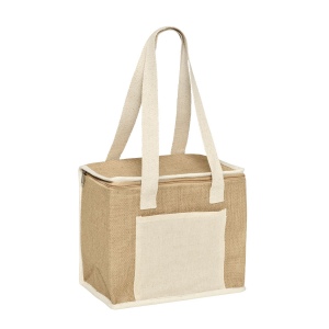 Sac isotherme jute avec poche coton : calgary
