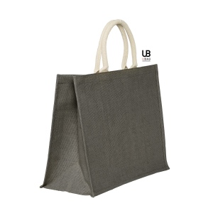 Sac shopping en jutes couleurs avec anses rondes : kos 6