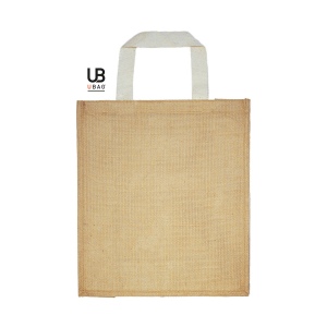Sac shopping en jute avec anses en coton plates : ipanéma 2