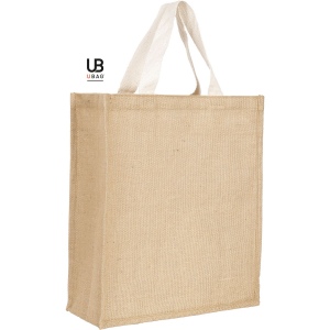 Sac shopping en jute avec anses en coton plates : ipanéma