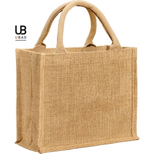 Petit sac shopping en jute scintillante lurex avec anses rondes : vail 2