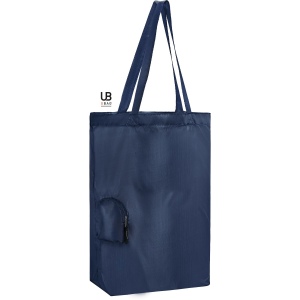 Sac pliable t-bottom 190t polyester avec poche zippée : jane 7